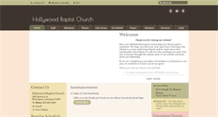 Desktop Screenshot of hollywoodbaptist.net